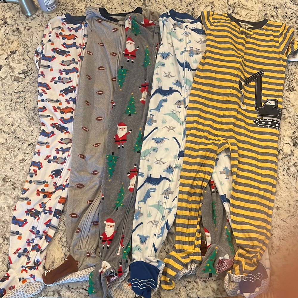 Lot of boys size 5T pajamas
